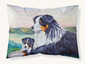 Hand-illustrated Australian Shepherd Standard Pillowcase