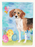 Hand-illustrated Beagle Easter Garden Flag