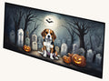 Hand-illustrated Beagle Spooky Halloween Runner Mat