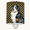 Hand-illustrated Bernese Mountain Dog Candy Corn Halloween Night Light