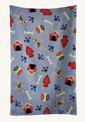 Hand-illustrated Border Terrier Dog House Kitchen Towel