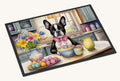 Hand-illustrated Boston Terrier Easter Doormat
