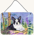 Hand-illustrated Boston Terrier Wall or Door Metal Sign