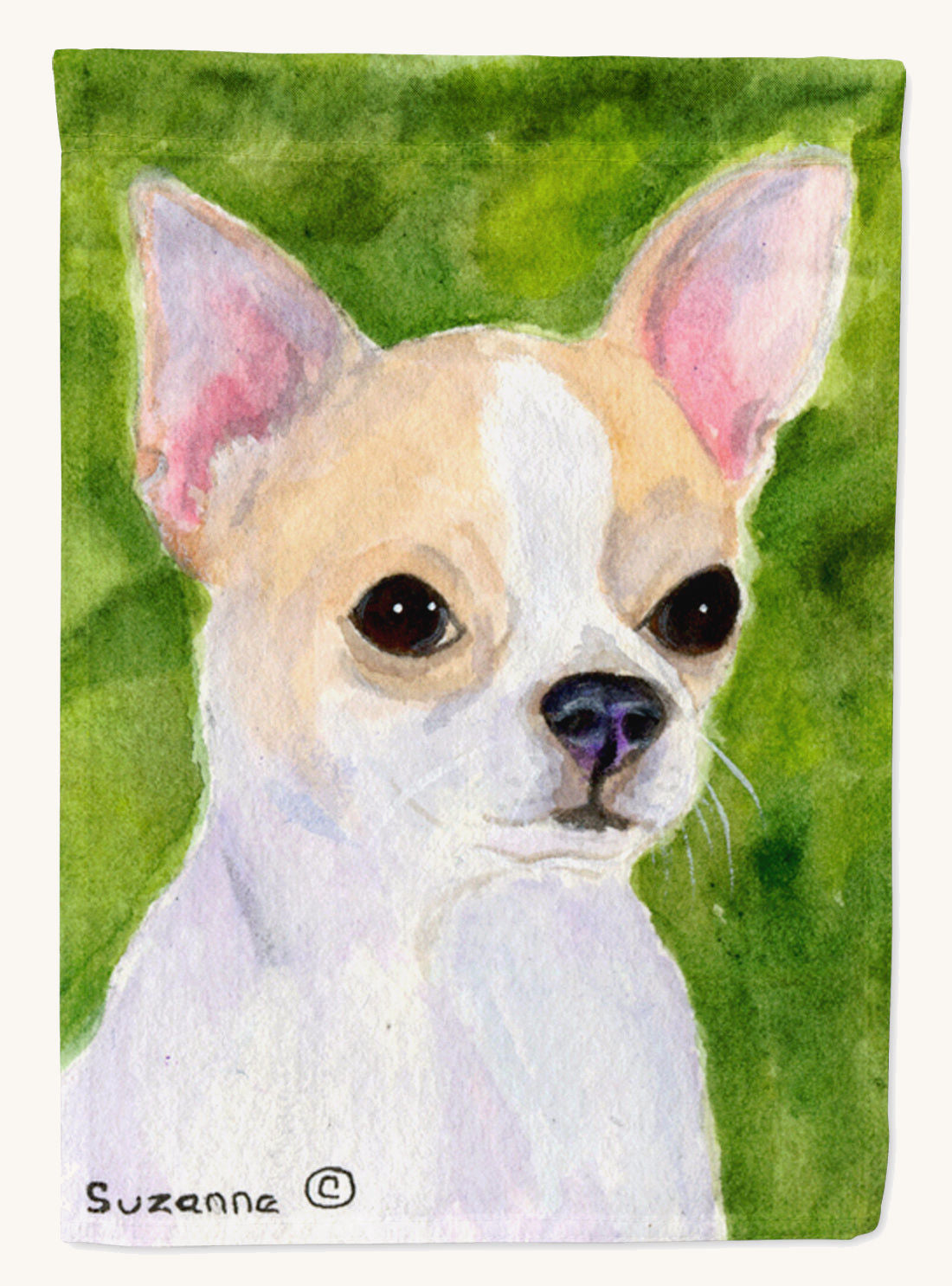 Hand-illustrated Chihuahua Portrait Canvas Wall Art
