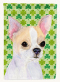 Hand-illustrated Chihuahua Shamrock St. Patrick's Day Canvas Wall Art