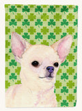 Hand-illustrated Chihuahua Shamrock St. Patrick's Day Garden Flag