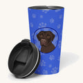 Hand-illustrated Chocolate Labrador Number One Insulated Tumbler