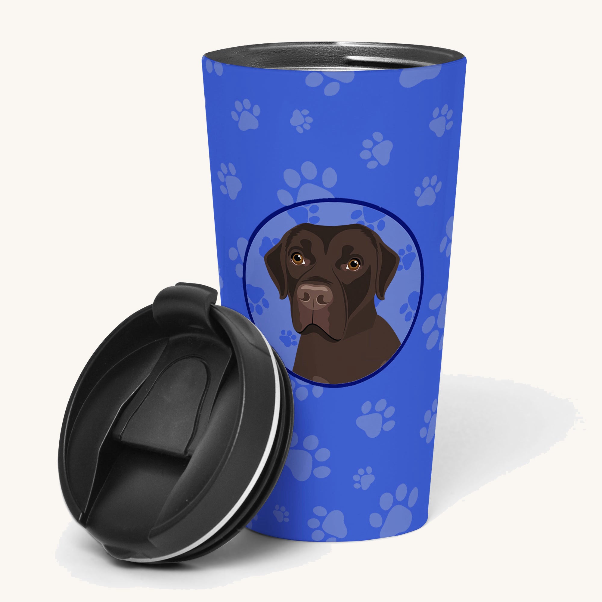Hand-illustrated Chocolate Labrador Number One Insulated Tumbler