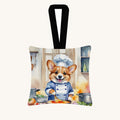 Hand-illustrated Corgi The Chef Fabric Ornament
