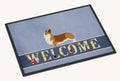Hand-illustrated Corgi Welcome Doormat