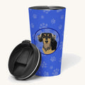 Hand-illustrated Dachshund Black and Tan Insulated Tumbler