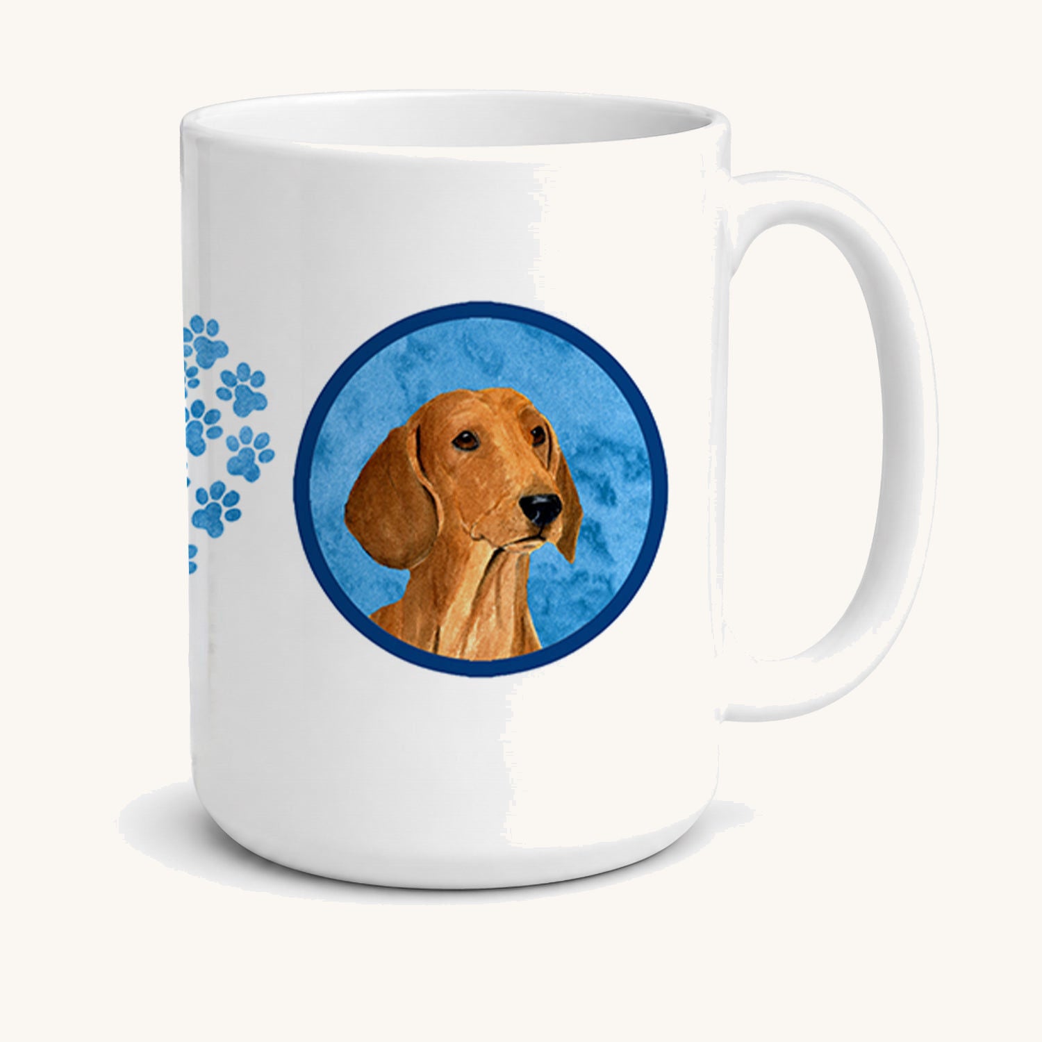 Hand-illustrated Dachshund Ceramic Coffee Mug