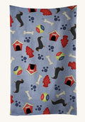 Hand-illustrated Dachshund Dog House Kitchen Towel