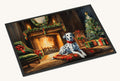 Hand-illustrated Dalmatian Cozy Christmas Doormat