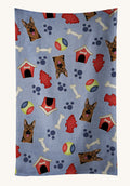 Hand-illustrated Dog House Collection German Shepherd Kitchen Towel