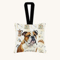 Hand-illustrated English Bulldog Coffee Bar Fabric Ornament