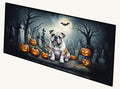 Hand-illustrated English Bulldog Spooky Halloween Runner Mat