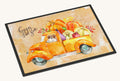 Hand-illustrated Fall Harvest Beagle Doormat