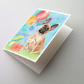 Hand-illustrated Fawn French Bulldog Happy Birthday Greeting Cards