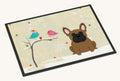 Hand-illustrated French Bulldog Between Friends Doormat