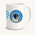 Hand-illustrated French Bulldog Blue Ceramic Coffee Mug