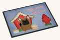 Hand-illustrated French Bulldog Brown Doormat
