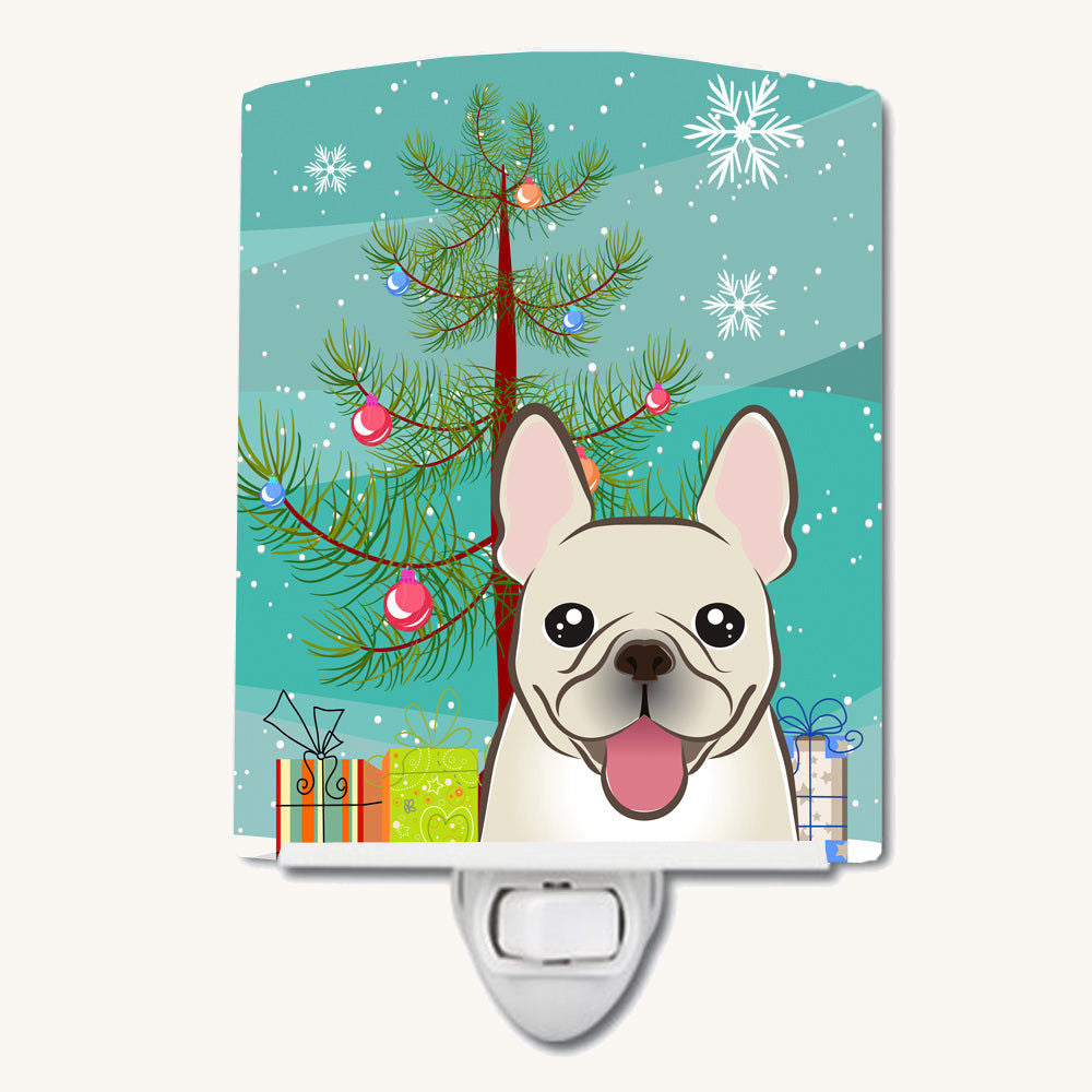 Hand-illustrated French Bulldog Christmas Tree Ceramic Night Light