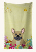 Hand-illustrated French Bulldog Easter Eggs Kitchen Towel