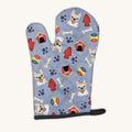Hand-illustrated French Bulldog Oven Mitt
