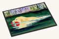 Hand-illustrated Golden Retriever Indoor Outdoor Doormat