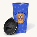 Hand-illustrated Golden Retriever Red Insulated Tumbler