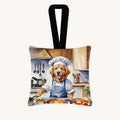 Hand-illustrated Golden Retriever The Chef Hanging Ornament