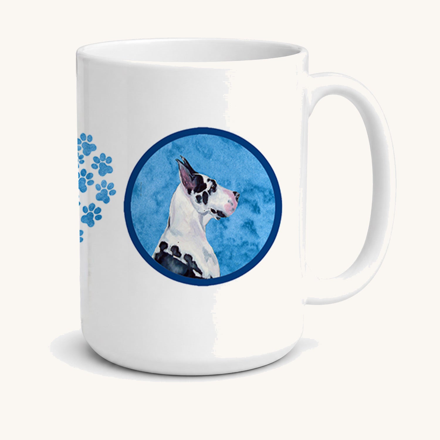 Hand-illustrated Great Dane Ceramic Coffee Mug