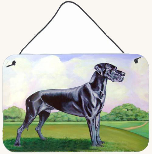 Hand-illustrated Great Dane Wall or Door Metal Sign