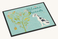 Hand-illustrated Great Dane Welcome Friends Doormat