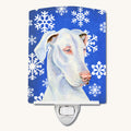 Hand-illustrated Great Dane Winter Snowflakes Night Light