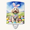 Hand-illustrated Labradoodle Easter Egg Hunt Night Light
