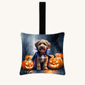 Hand-illustrated Labradoodle Halloween Mini Hanging Ornament