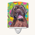 Hand-illustrated Labrador Easter Egg Ceramic Night Light