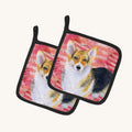 Hand-illustrated Pembroke Corgi Love Pot Holders