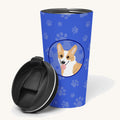 Hand-illustrated Pembroke Corgi Red and White Stainless Steel Tumbler