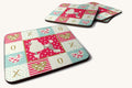Hand-illustrated Poodle Love Foam Coasters