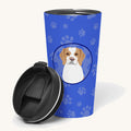 Hand-illustrated Red and White Ticked Beagle Insulated Tumbler
