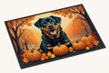 Hand-illustrated Rottweiler Fall Indoor Outdoor Doormat