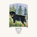 Hand-illustrated Rottweiler Portrait Ceramic Night Light