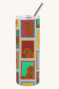 Hand-illustrated Ruby Cavalier Spaniel Insulated Skinny Tumbler