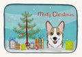 Hand-illustrated Sable Corgi Christmas Tree Dish Drying Mat
