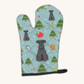 Hand-illustrated Schnauzer Christmas Oven Mitt