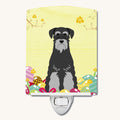 Hand-illustrated Schnauzer Easter Eggs Night Light