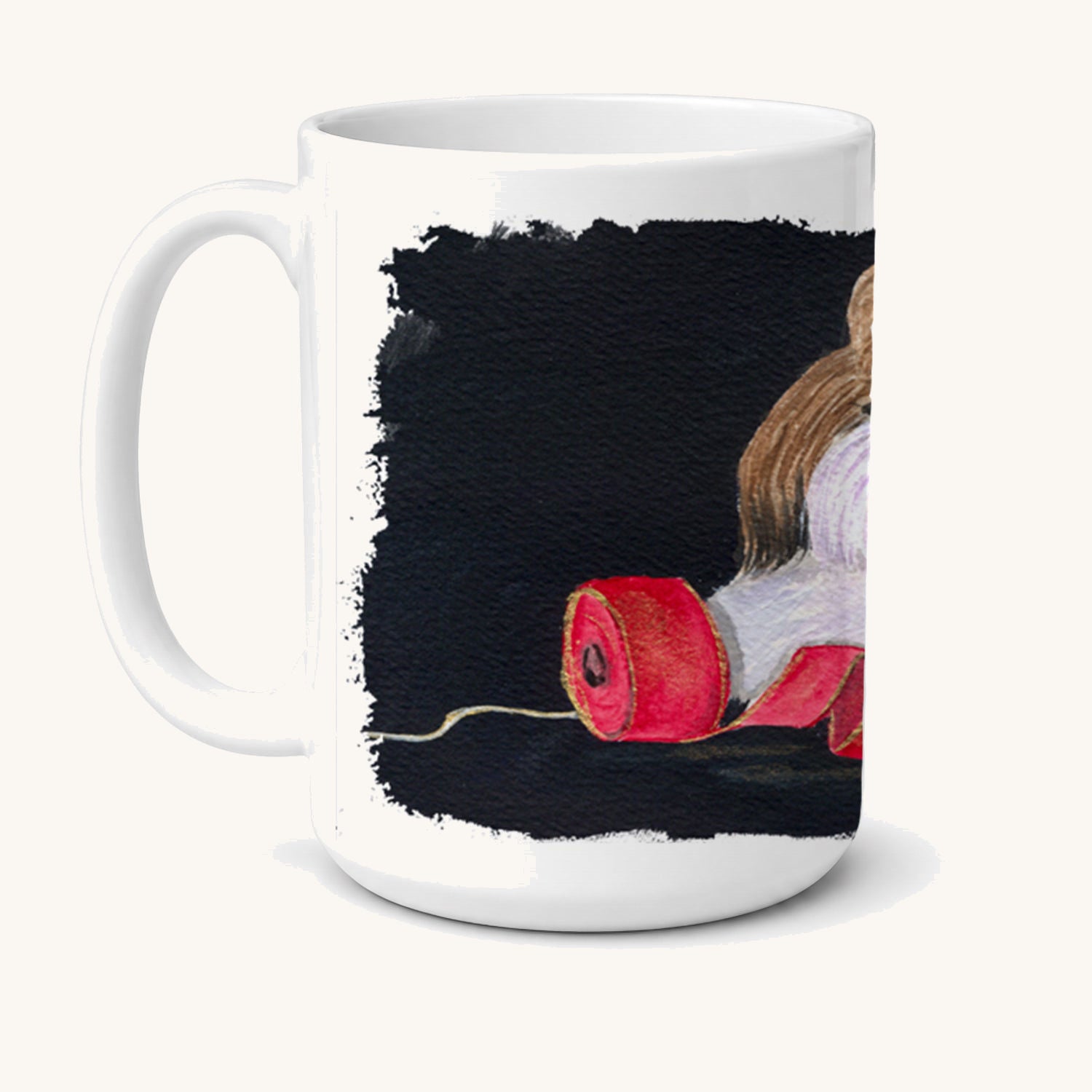 Hand-illustrated Shih Tzu Ceramic Coffee Mug